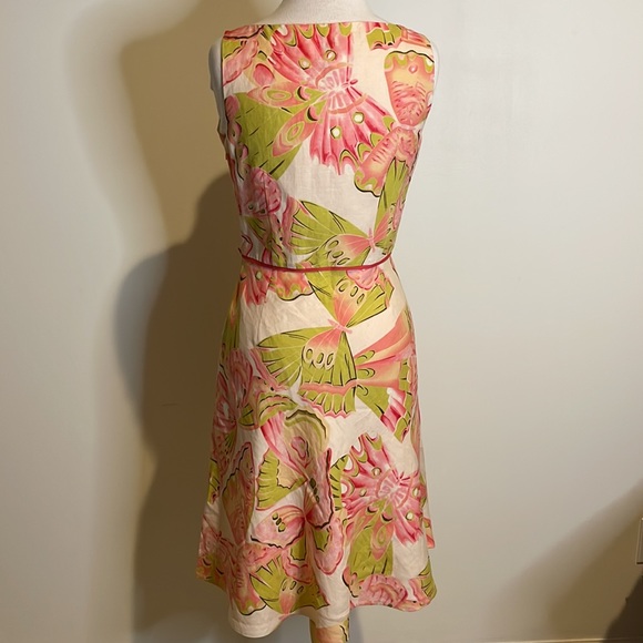 Papell butterfly print dress - Picture 2 of 5